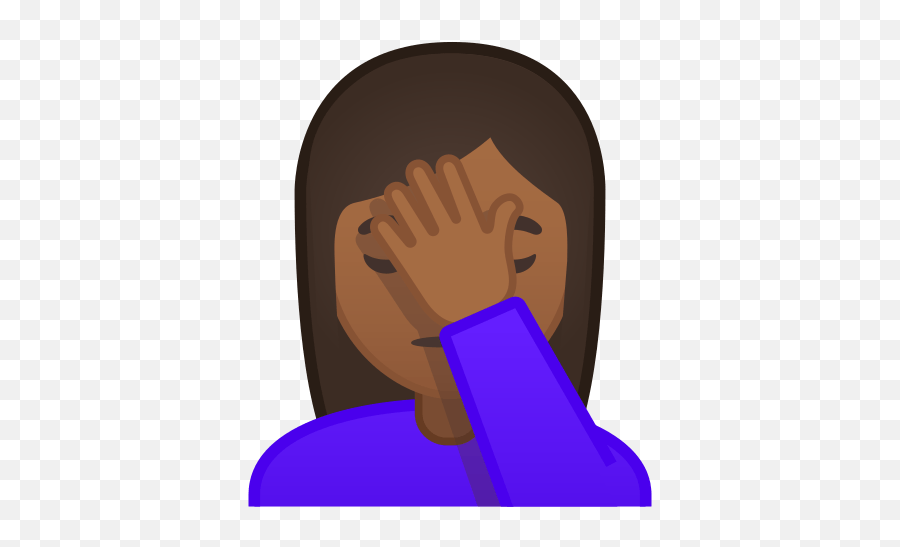 Woman Facepalming Emoji With Black Girl Face Palm Emoji Png,Facepalm