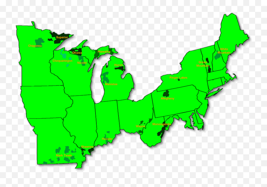 This Is A Map The Eastern Region Of United States Nebraska Peru Png