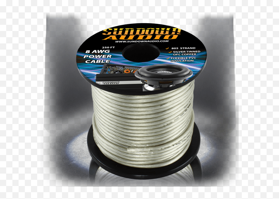 8 Awg Power Cable American Wire Gauge Png,Sundown Audio Logo free