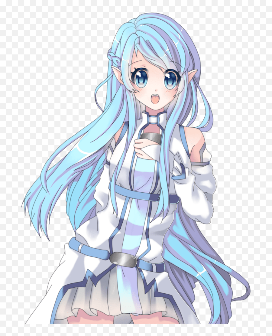 Download Asuna Blue Hair Png Transparent Uokplrs Asuna Sword Art