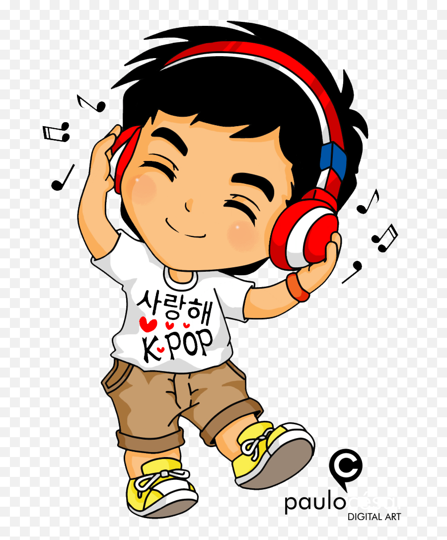 Kpop Music Clipart Kid Listening To Music Clipart Png,Red Velvet Kpop