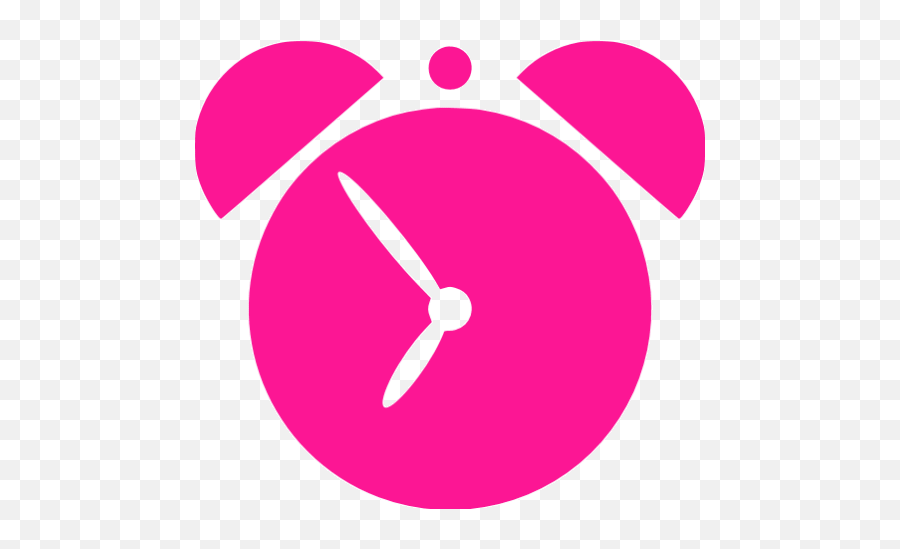 Deep Pink Alarm Clock 2 Icon Brown Clock Icon Png,Pink Clock Icon free transparent png