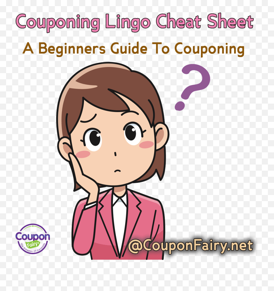 The Thrifty Coupon Lingo Cheat Sheet V1 Couponfairy Clip Art Thinking
