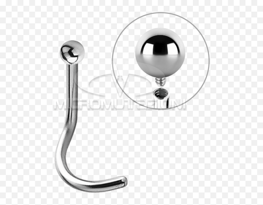 Titanium Internal Threaded Nose Stud Wplain Ball Png Piercing free