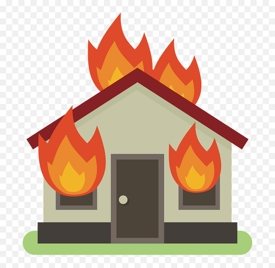 House Burning House Clipart Png,Fire Clipart Transparent free