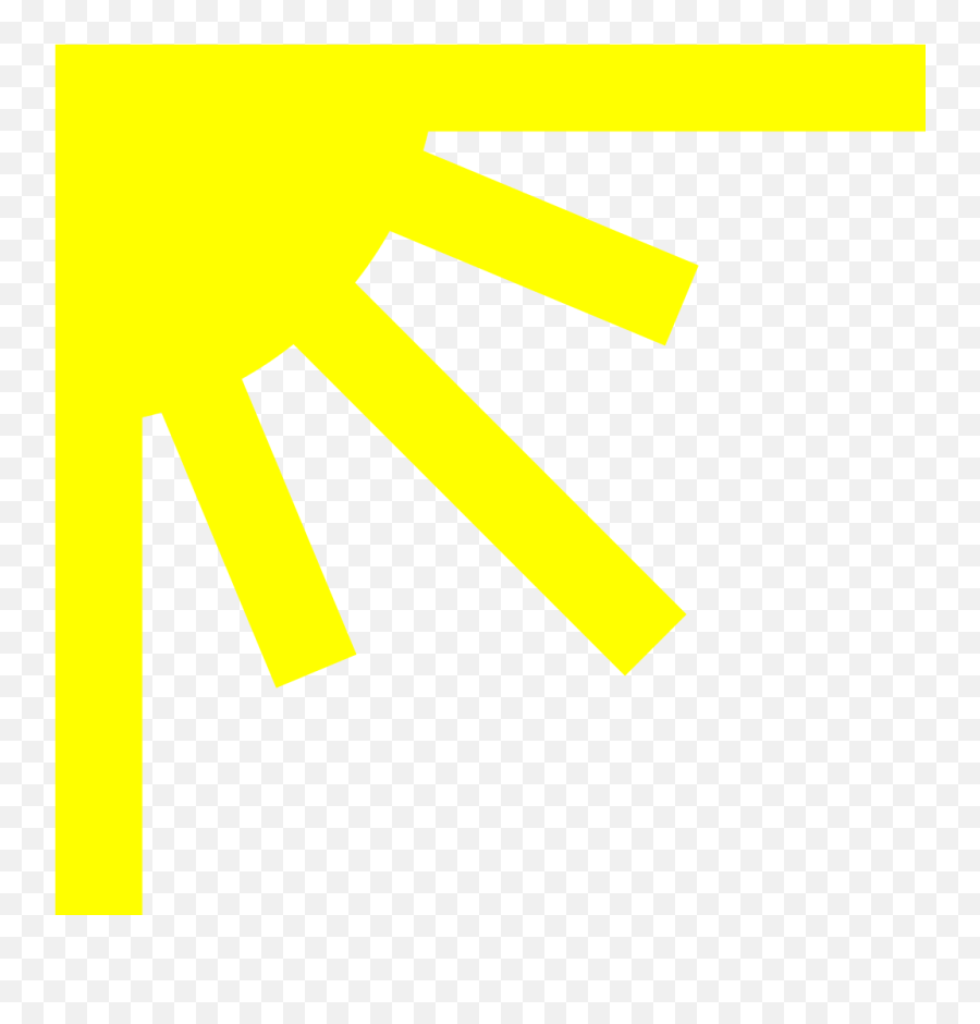 Left Corner Sun Clipart Image