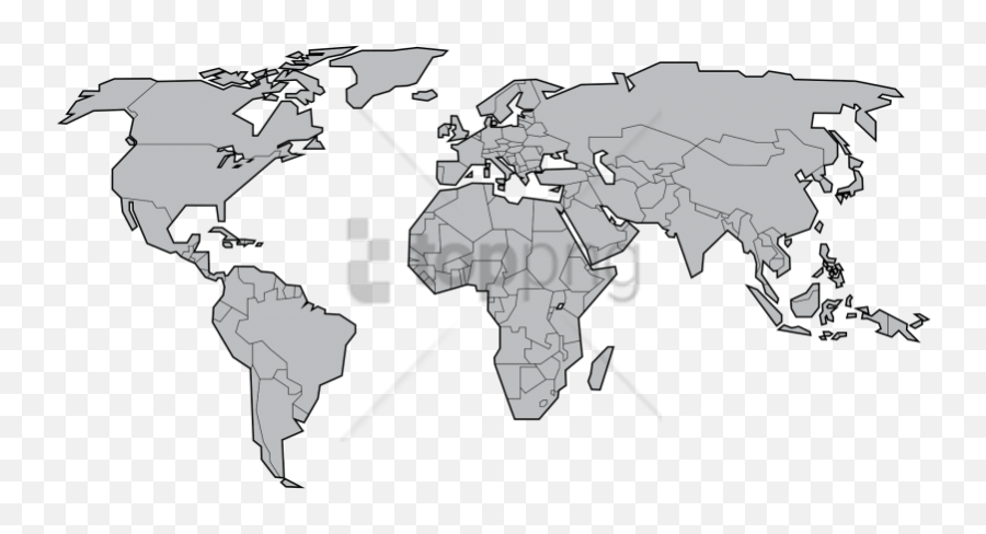 World Map High Resolution Blank
