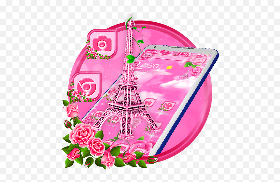 Updated Pink Paris Eiffel Tower Theme Pc Android App Girly Png,Eiffel
