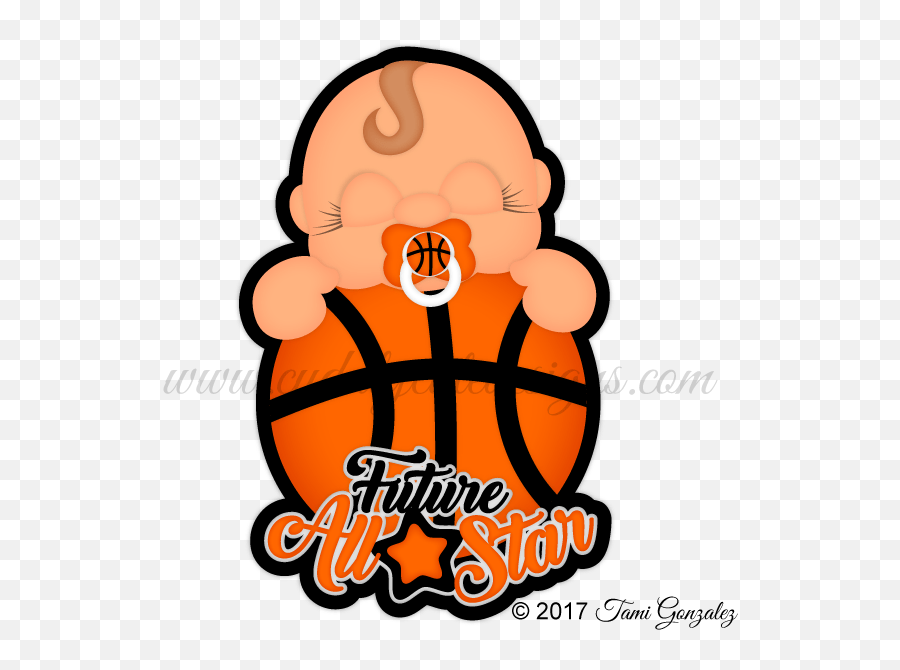 Baby Scrapbook Baby Basketball Cute Png,Cartoon Basketball Png free