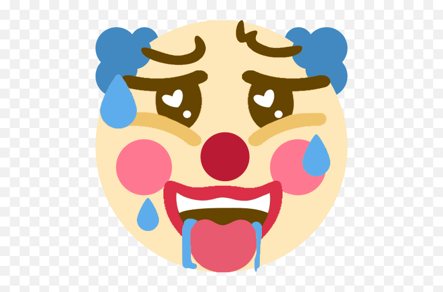 Ahegao Clown Emoji For A Discord Server Ahegao Clown Emoji Png,Ahegao