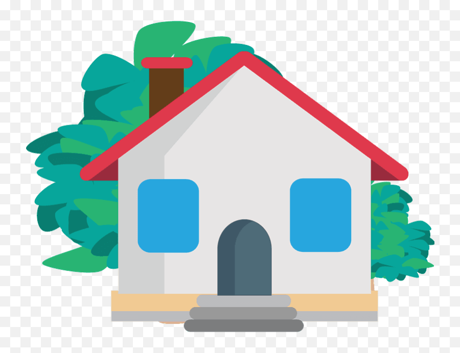 House With Garden Emoji Clipart Restaurant Bakery Png,House Emoji Png