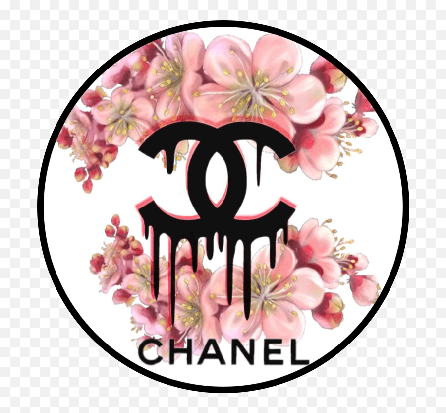Pink Chanel Drip Logo