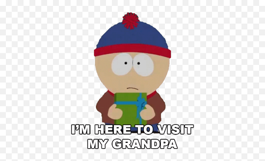 Im Here To Visit My Grandpa Stan Marsh Sticker Im Here To Fictional