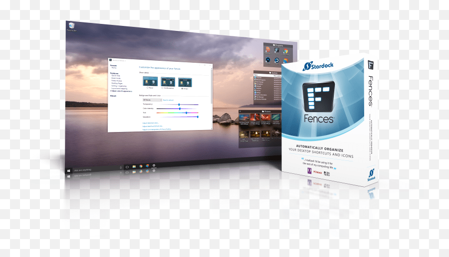 Fences Horizontal Png,Desktop Icon Organizer free transparent png