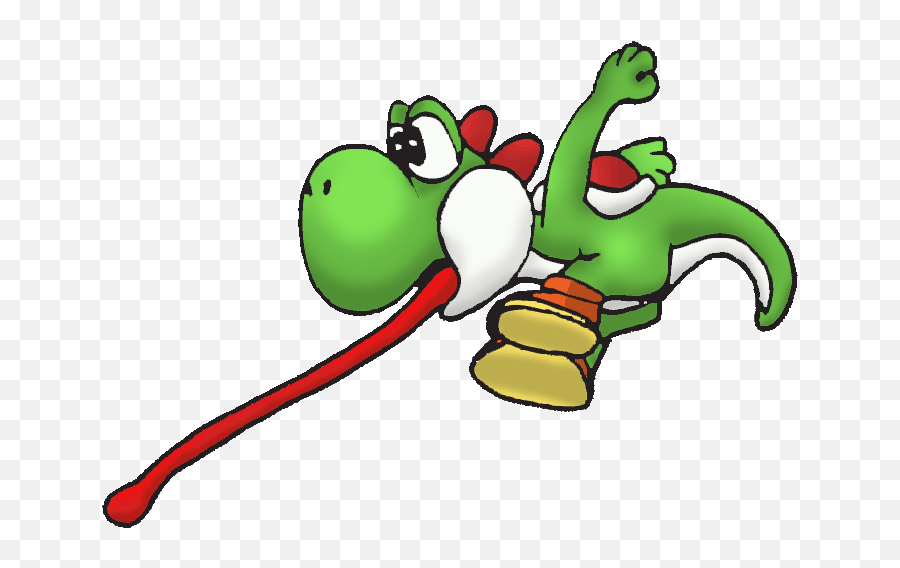 Yoshi Tongue Getting Coins