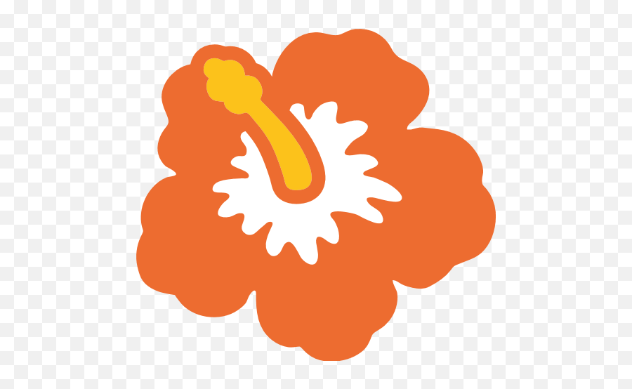 Hibiscus Flower Emoji Png Picture 1908187 Flowers Google Android Emojis,Flower Emoji Png