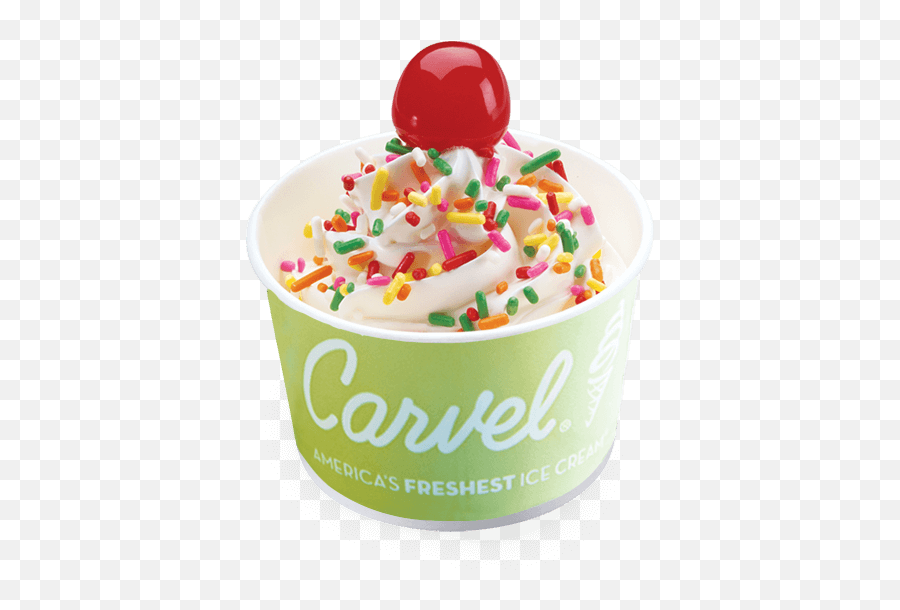Ice Cream With Sprinkle In Cup Carvel Ice Cream Cup Png,Sprinkle Png