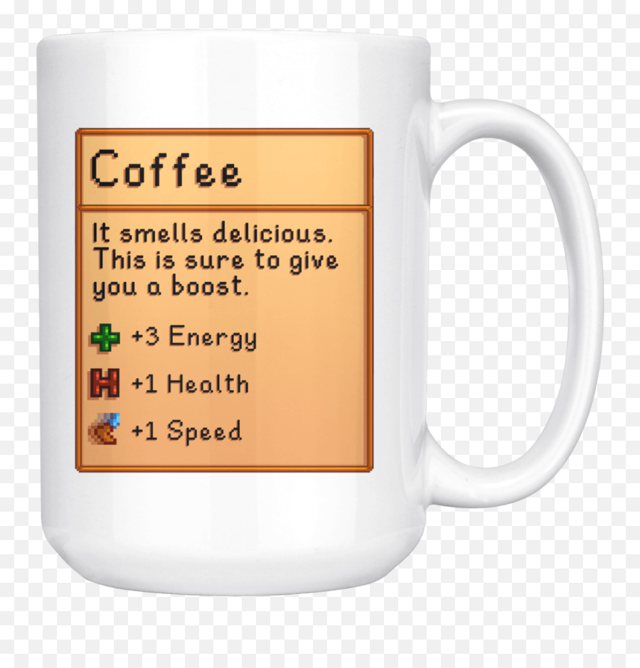 Coffee Stardew Valley It Smells Delicious Energy Health Speed White