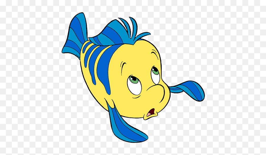 Flounder Clip Art Clipart Little Mermaid Flounder Png,Little Mermaid
