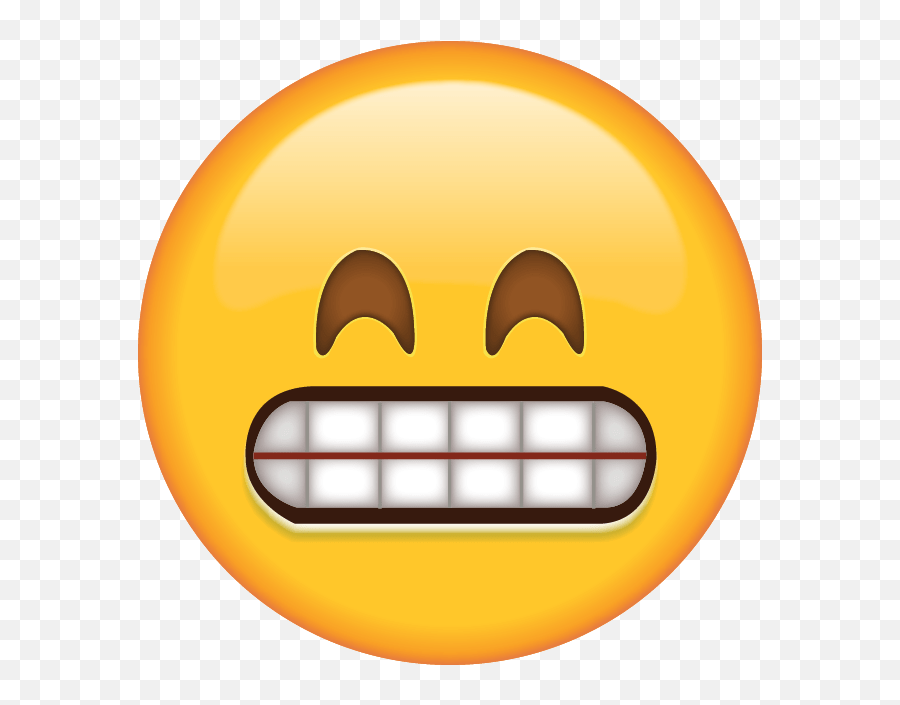 Grinning Emoji With Smiling Eyes Transparent Png Yikes Emoji,Omg