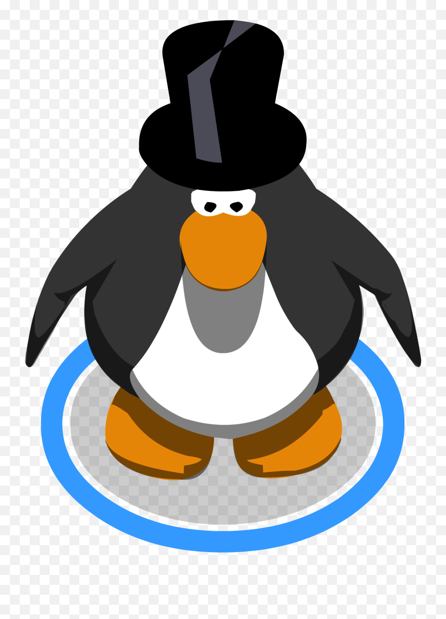 Download Top Hat Ingame Penguin With Top Hat Full Size Purple Club Penguin Penguins Png,Tophat