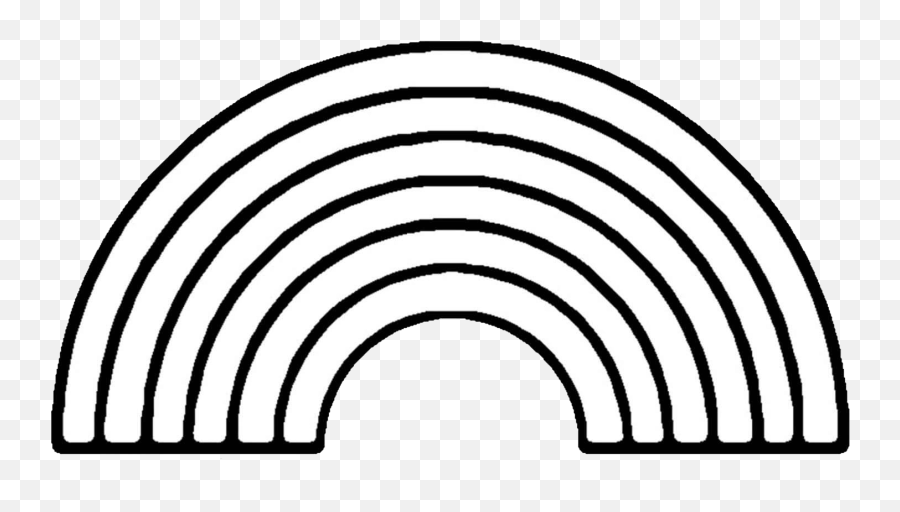 Colored Graphic Library Rainbow Black And White Rainbow Clip Art Png