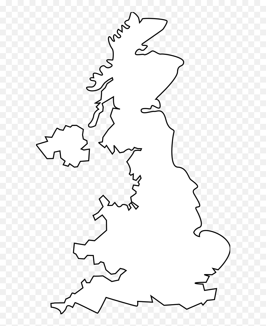 United Kingdom Outlined Png Svg Clip Art For Web - Download Uk Map