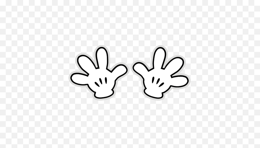 Free Mickey Mouse Hand Template Mickey Mouse Hands Clipart Png,Mouse