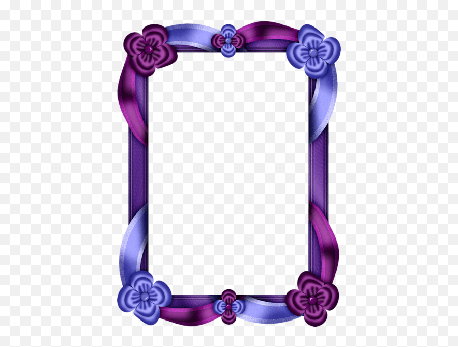 Purple And Blue Transparent Photo Frame Microsoft Word Border