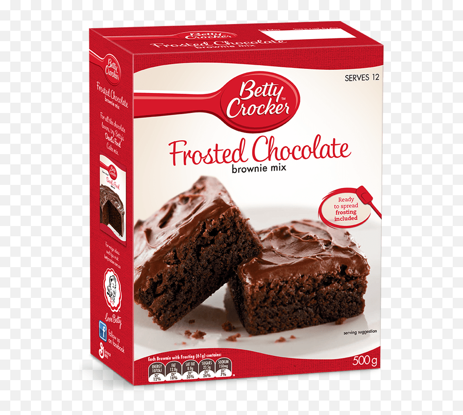 Frosted Chocolate Brownies Baking Products Betty Crocker Au Betty Crocker Frosted Brownies Png
