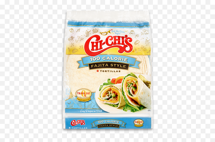 Fajita Style Tortillas 100 Calorie Chi Chiu0027s Chi Flour Fajita Tortilla Png,Tortilla Png