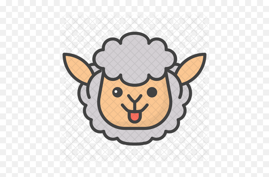 Sheep Face Emoji Icon Emoji Sheep Icon Png,Cow Emoji Png free