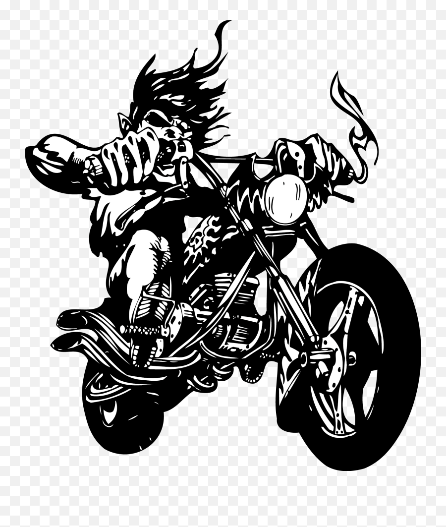 Wall Sticker Label Decal Motorcycle Ghost Rider Vector Png,Moto Moto Png free transparent