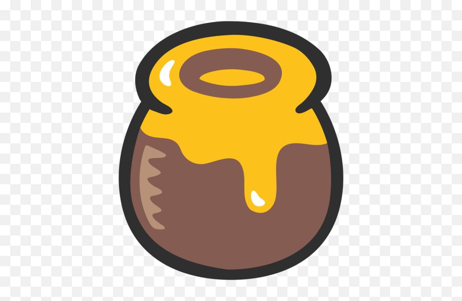 Honey Pot Emoji Cartoon Honey Jar Png,Honey Jar Png free