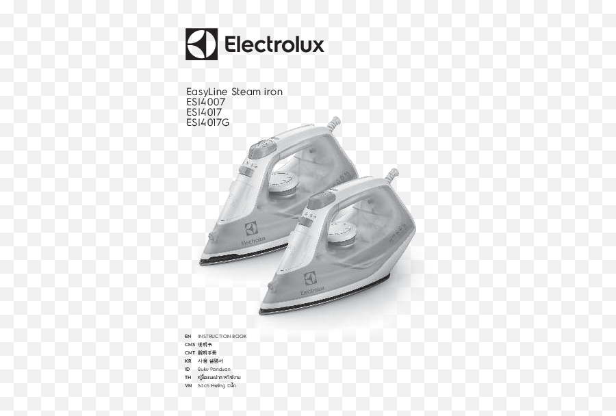 Electrolux Esi4007 Steam Iron Instructions Manuals Electrolux Png,Electrolux Icon Induction