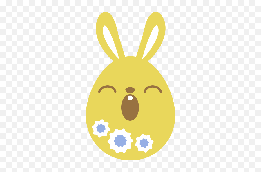 Easter Bunny Egg Emoji Material Cartoon Png,Egg Emoji Png free