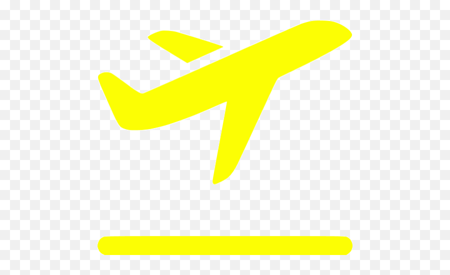 Yellow Airplane Takeoff Icon Free Yellow Airplane Icons Flight Icon