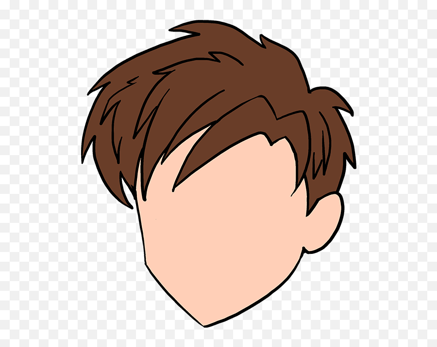 How To Draw Manga Hair Cartoon Brown Hair Boy Png,Anime Hair