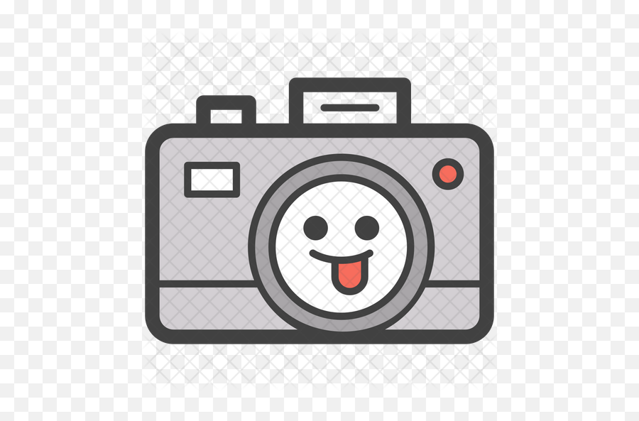Camera Emoji Icon Of Colored Outline Happy Png,Camera Emoji Png