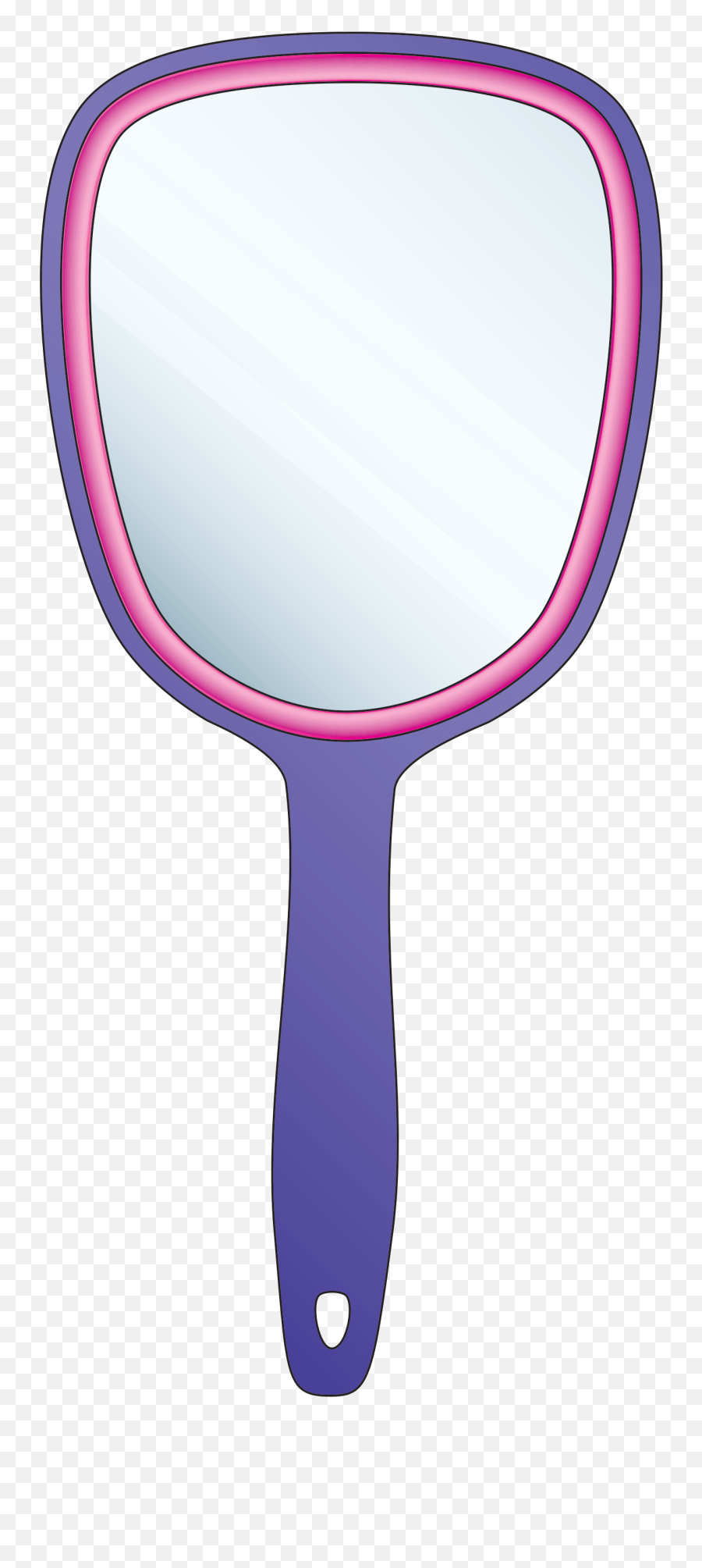 Racket Transparent Cartoon Hand Held Mirror Clipart Png,Hand Mirror