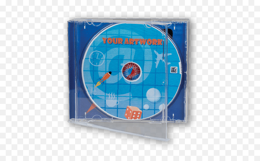 Cd In Clear Jewel Case With 2 Sided Tray Card Jewel Case White Tray