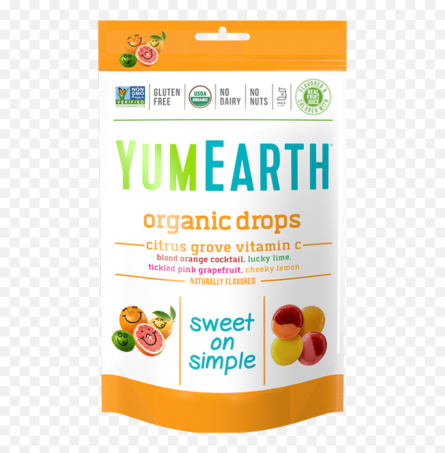 Yumearth Organic Citrus Grove Vitamin C Drops 936g Vitamin C Candy