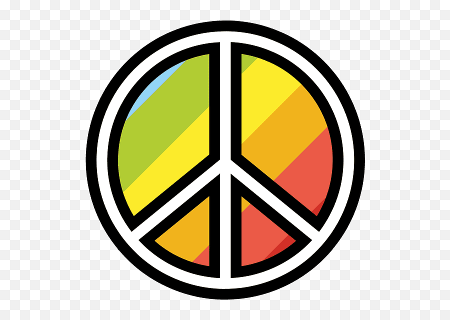 Peace Symbol Emoji Clipart Groovy Peace Sign Black And White Png