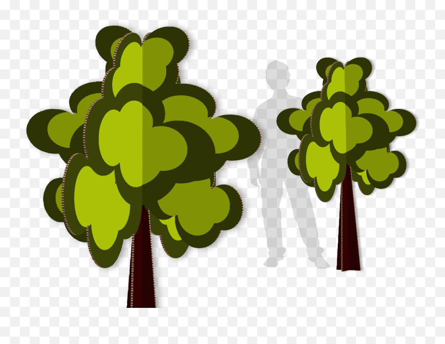 Cardboard Paper Cutout Animation Tree Packaging And Labeling Cut Out Trees 3d Png,Cardboard