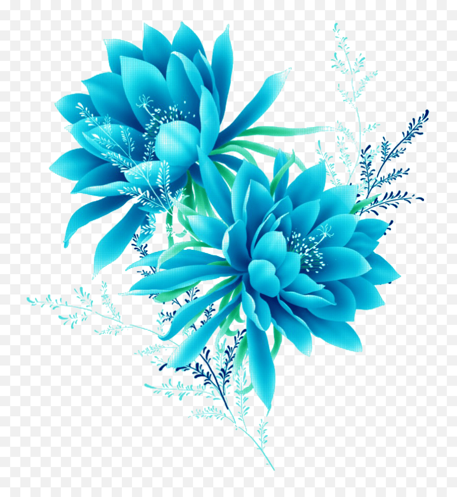 Blue Flowers Png Transparent Background Transparent Background Blue