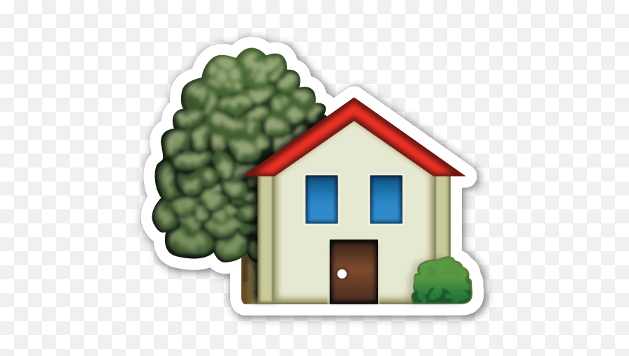 House With Garden Emoji Stickers Pictures Emoji Home Png,World Emoji