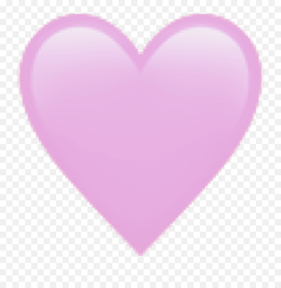 Heart Aesthetic Pastel Kawaii Sticker By Light Purple Heart Emoji Png