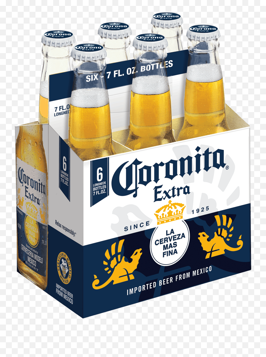 Corona Extra 6 Pack 7 Oz Bottle Corona Beer 6 Pack Png,Modelo Beer Logo free transparent png