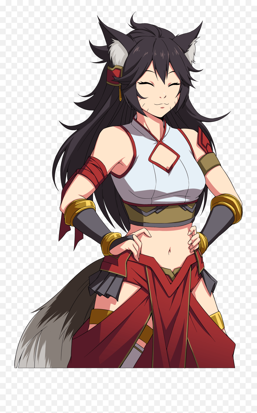 Anime Wolf Girl Characters Anime Female Martial Artist Png,Anime