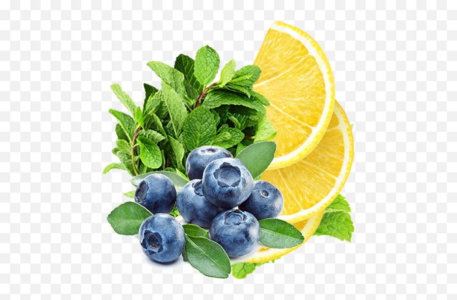 Lemon Blueberry And Mint Recipe Blueberry Transparent Background Png